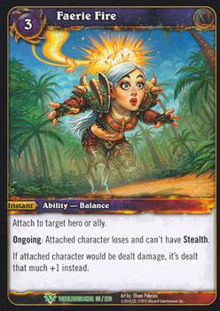 2010 Cryptozoic World of Warcraft Worldbreaker #35 Faerie Fire Front
