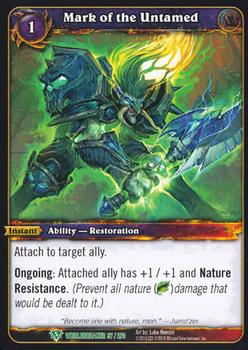 2010 Cryptozoic World of Warcraft Worldbreaker #37 Mark of the Untamed Front