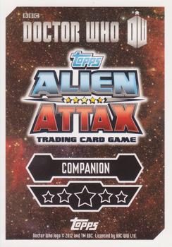 2013 Topps Alien Attax Doctor Who 50th Anniversary Edition #2 Clara Oswald Back