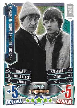 2013 Topps Alien Attax Doctor Who 50th Anniversary Edition - Companions #C2 The Second Doctor & Jamie McCrimmon Front