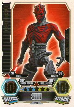 2012 Topps Star Wars Force Attax Series 3 #232 Darth Maul Front
