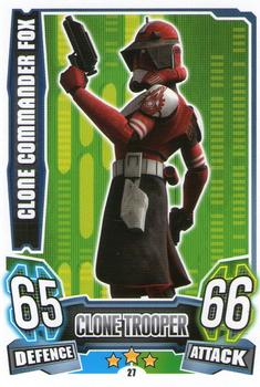 2013 Topps Force Attax Star Wars Movie Edition Series 4 #27 Clone Commander Fox Front