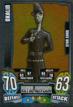 2013 Topps Force Attax Star Wars Movie Edition Series 4 #218 Okalin Front