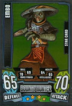 2013 Topps Force Attax Star Wars Movie Edition Series 4 #221 Embo Front