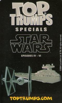 2004 Top Trumps Specials Star Wars Episodes IV-VI #NNO Lando Calrissian Back