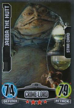 2012 Topps Star Wars Force Attax Movie Edition Series 1 #212 Jabba the Hutt Front