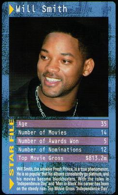 2003 Top Trumps Movie Stars #NNO Will Smith Front