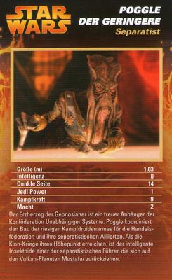 2012 Top Trumps Specials Star Wars Episodes I-III (German) #NNO Poggle Der Geringere Front