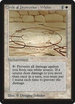 1993 Magic the Gathering Beta #NNO Circle of Protection: White Front