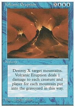 1995 Magic the Gathering 4th Edition #NNO Volcanic Eruption Front