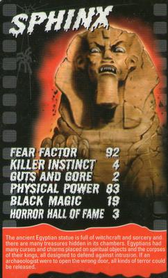 2005 Top Trumps Specials Horror #NNO Sphinx Front