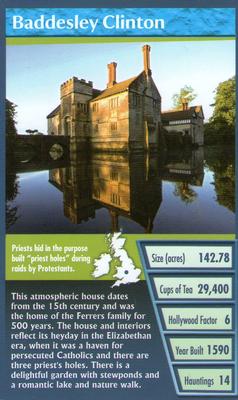 2010 Top Trumps National Trust Best of Britain 30 Days Out #NNO Baddesley Clinton Front