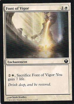 2014 Magic the Gathering Journey Into Nyx #11 Font of Vigor Front