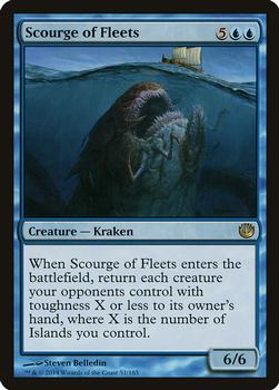 2014 Magic the Gathering Journey Into Nyx #51 Scourge of Fleets Front