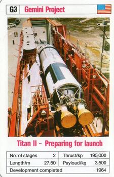 1978-81 Ace Trumps Space Rockets #G3 Titan 2 - Preparing for launch Front