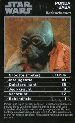 2012 Top Trumps Specials Star Wars Episodes 4-6 (Dutch) #NNO Ponda Baba Front