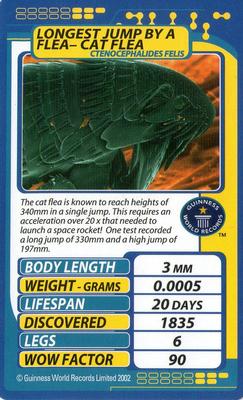 2002 Top Trumps Creepy Crawlies #NNO Longest Jump by a Flea - Cat Flea Front