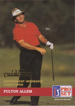 1992 Pro Set PGA Tour - 1991 Champions #102 Fulton Allem Front