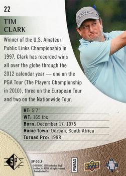 2014 SP #22 Tim Clark Back