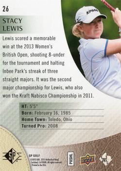 2014 SP #26 Stacy Lewis Back