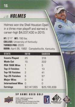 2021 SP Game Used #16 J.B. Holmes Back