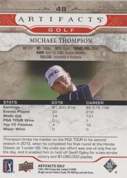 2021 Upper Deck Artifacts - Red #48 Michael Thompson Back
