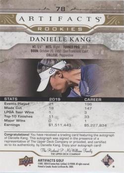 2021 Upper Deck Artifacts - Gold Spectrum Autographs #78 Danielle Kang Back