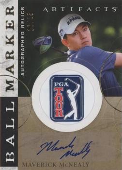 2021 Upper Deck Artifacts - Ball Marker Signatures #BMA-MM Maverick McNealy Front