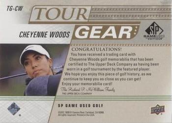 2021 SP Game Used - Tour Gear Gold #TG-CW Cheyenne Woods Back