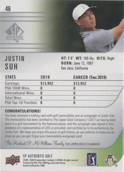 2021 SP Authentic - Limited #46 Justin Suh Back