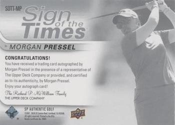 2021 SP Authentic - Sign of the Times #SOTT-MP Morgan Pressel Back