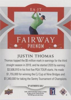 2021 SP Authentic - Fairway Phenoms Achievement #EA-JT Justin Thomas Back