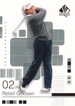 2002 SP Authentic #25SPA Retief Goosen Front