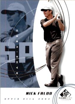 2002 SP Game Used #4 Nick Faldo Front
