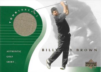 2001 Upper Deck - Tour Threads #TT-BB Billy Ray Brown Front