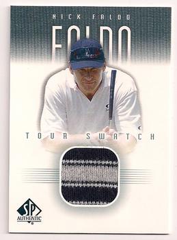 2001 SP Authentic - Tour Swatch #NF-TS Nick Faldo Front