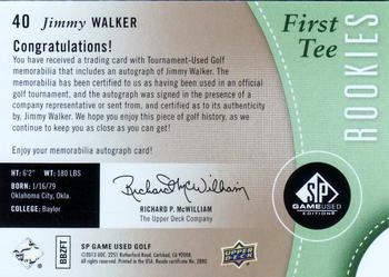 2014 SP Game Used #40 Jimmy Walker Back