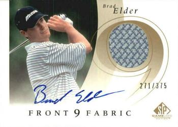 2002 SP Game Used - Front 9 Fabric Autograph #F9S-BE Brad Elder Front
