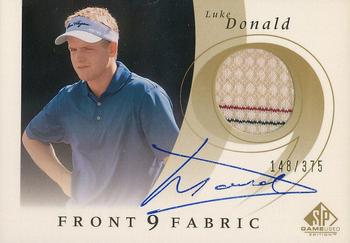 2002 SP Game Used - Front 9 Fabric Autograph #F9S-LD Luke Donald Front