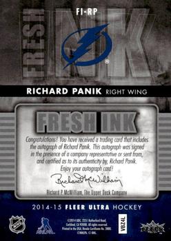 2014-15 Ultra - Fresh Ink #FI-RP Richard Panik Back