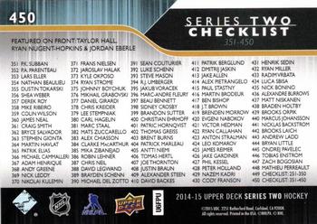 2014-15 Upper Deck - UD Exclusives #450 Taylor Hall / Ryan Nugent-Hopkins / Jordan Eberle Back