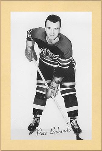 1944-64 Bee Hive Hockey Photos (Group 2) #NNO Pete Babando Front