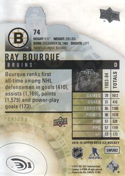 2014-15 Upper Deck Ice #74 Ray Bourque Back