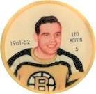 1961-62 Salada Coins #5 Leo Boivin Front