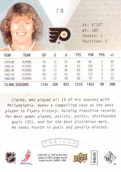 2009-10 Upper Deck The Cup #78 Bobby Clarke  Back
