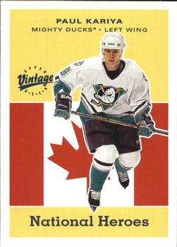 2000-01 Upper Deck Vintage - National Heroes #NH1 Paul Kariya Front