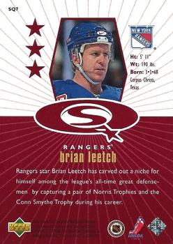 1998-99 UD Choice - StarQuest Red #SQ7 Brian Leetch Back