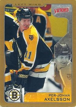 2001-02 Upper Deck Victory - Gold #27 P.J. Axelsson Front