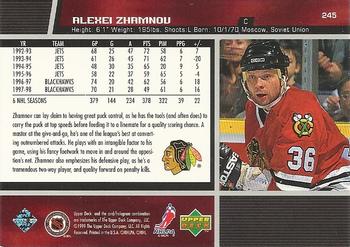 1998-99 Upper Deck Gold Reserve #245 Alexei Zhamnov Back