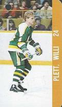 1983-84 Souhaits Renaissance NHL Collection Key Tags #NNO Willi Plett / Steve Payne Front